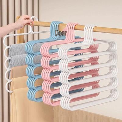 Five-Layer Non-Slip Pants Rack for Hanging Pants, Ties, and Scarves