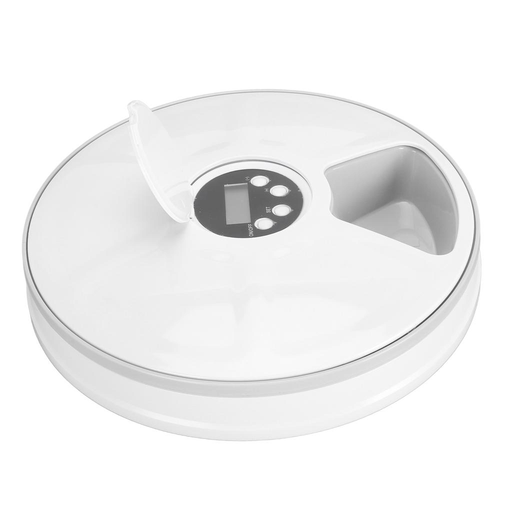 Automatic Pet Feeder Smart Easy To Use Round Dog Cat Timed Dry Food Dispenser with Portion Control