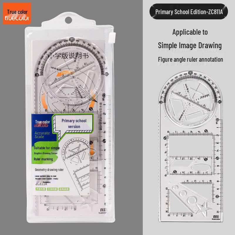Truecolor Multifunctional Drawing Ruler