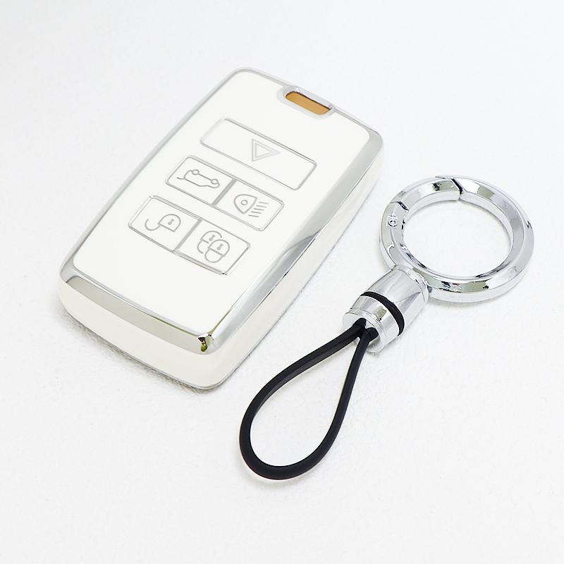 Car Smart Key Cover Case Bag Fob Shell Holder Protector Keychain For Land Rover Range Rover Evoque Discovery Sport 5 -