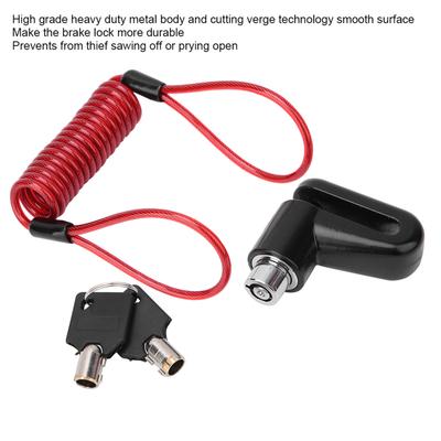 Electric Scooter Disc Brake Lock, Anti-theft Disc Brake Lock with Reminder Cable for Mijia M365 Electric Scooter