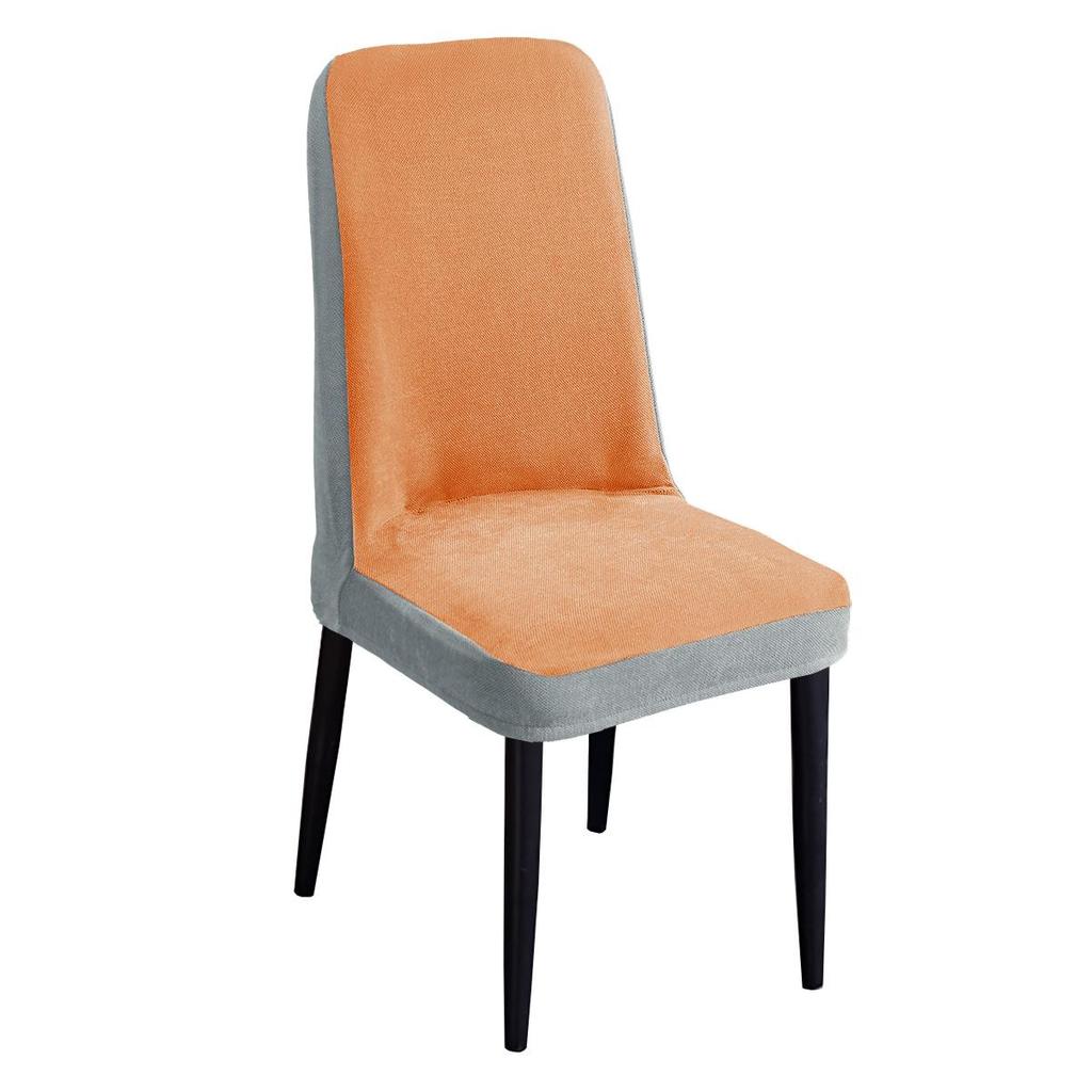 Chenille Luxury Arc Dining Chair Cover - Anti-Scratch and Universal Fit