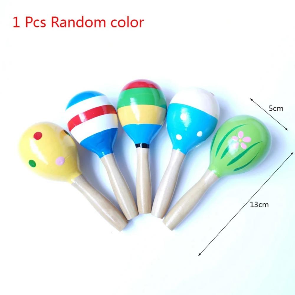 Montessori Wooden Rattles For Baby Crib Toys Baby Rattle Educational Musical Wooden Toys Children Development Games Wood Puzzles