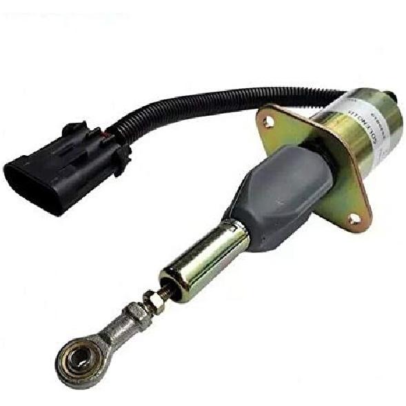 Anstep 12V Metal Fuel Solenoid Valve 3939018 for Cummins & Hyundai Excavator 335LC-7