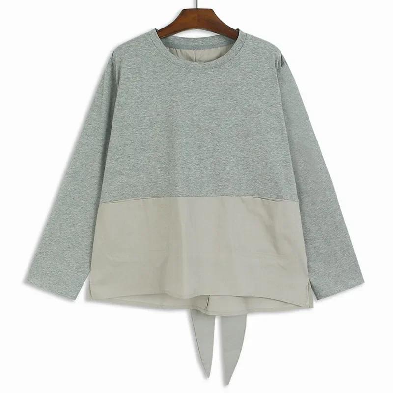 

Футболки XITAO с круглым вырезом и карманом в стиле пэчворк HQQ2404 One Size