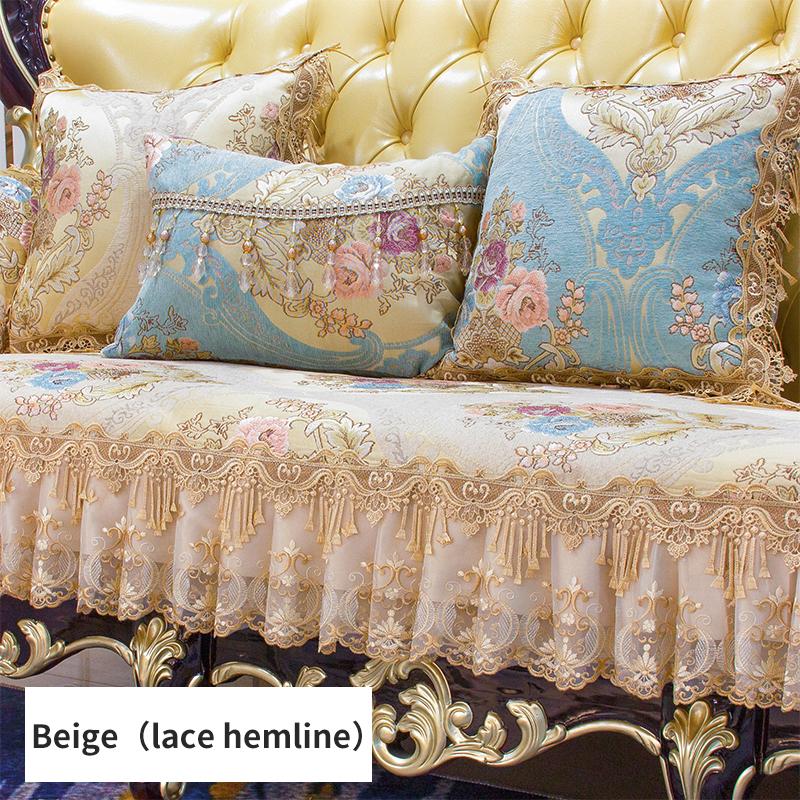 European Anti-Slip Sofa Cover Four Seasons Universal Sofa Towel Jacquard Chenille Sectional Slipcover Furniture Protector Cover