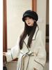 Women's Korean-Style Plush Octagonal Painter Hat - British Fashion, Autumn/Winter, Trendy Newsboy Cap