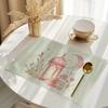Ramadan Eid Mubarak Printed Placemats Table Cover, Washable Placemats for Kitchen Dining Home Table Mat