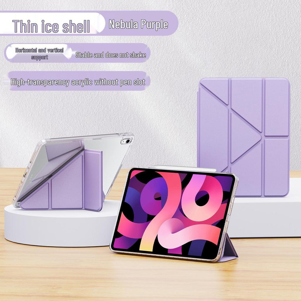 Ochranné pouzdro pro iPad 11 (Bez slotu na pero), Y-Fold, 10,2", Anti-Bend, Akrylový kryt pro 9. generaci Air57.