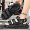 Men's thick soled outdoor beach shoes summer breathable soft soled casual sandals fashion student slippers male walking sandals