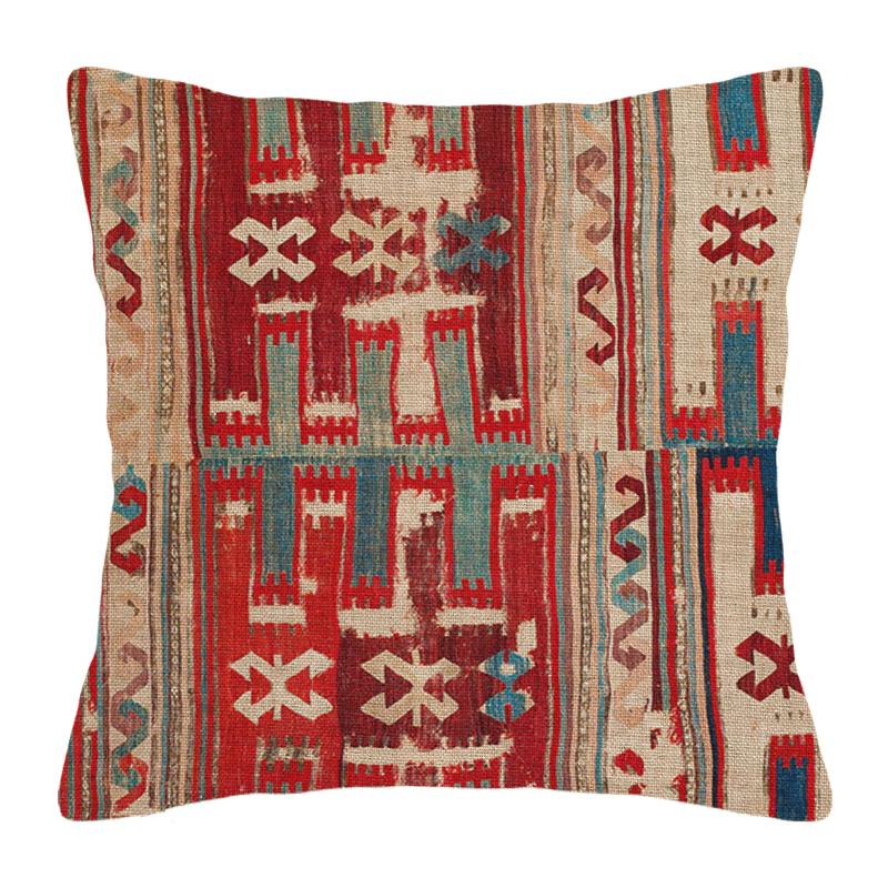 Woonkamer Moderne Decoratie Kussen Decoratie Kussensloop 45*45 40X40Cm 60X60Cm 45X45Cm Perzisch Patroon 50X50Cm Boho Peach skin 18*18(CM)-1Pcs brown