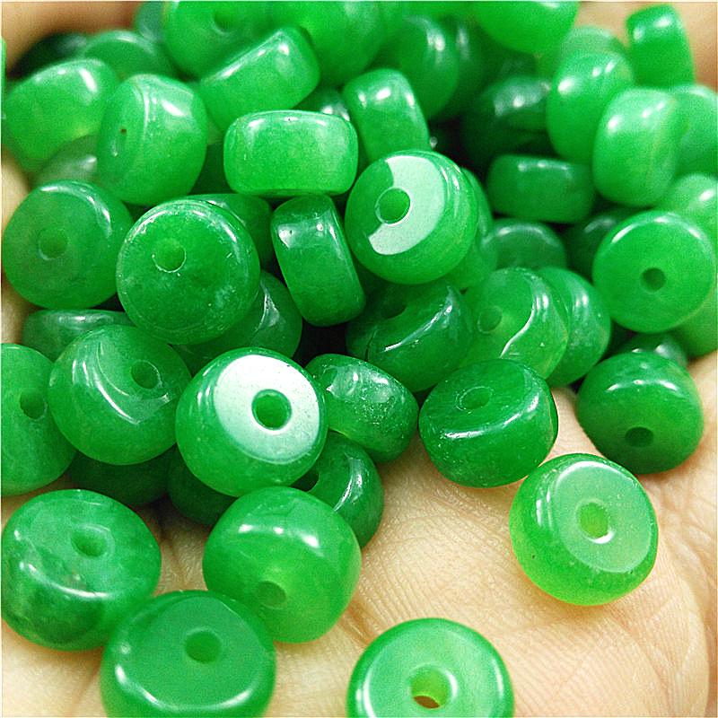 Jade Tricolor Tong Car Wheel Bead Spacer Accessories for Bracelets