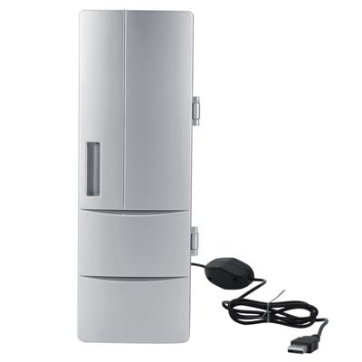 Compact Mini USB Fridge Freezer Cans Drink Beer Cooler Warmer Travel Car Office Use