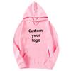Men and Women DIY10 Printed Hooded Sweatshirt Loose Pullover Spring Autumn Winter Cotton Customize your logo Hoodie (S-4XL)