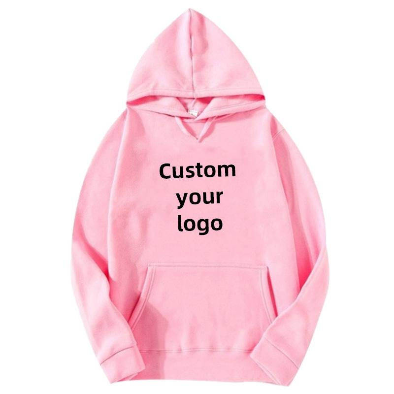 Men and Women DIY10 Printed Hooded Sweatshirt Loose Pullover Spring Autumn Winter Cotton Customize your logo Hoodie (S-4XL)