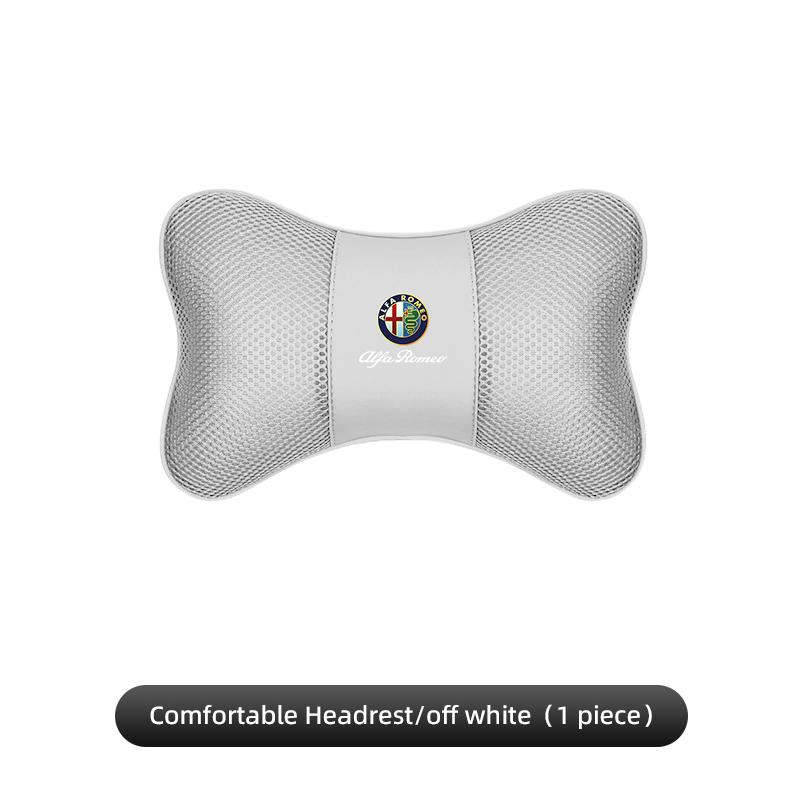 

For Alfa Romeo High-end Ice Silk Car Seat Headrest Memory Foam Comfort Pillow Auto Interior For Alfa Romeo 4C 159 166 Giulia Giu