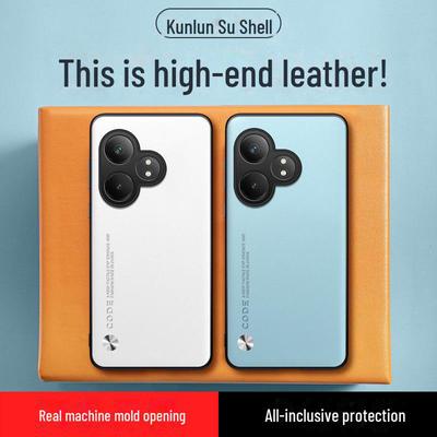 Ultradünne Realme GTNEO Kevlar-Schutzhülle für schlichtes Leder-Handygehäuse.