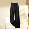 2025 Spring/Autumn Women's High Waist Elastic Drape Pants: Popular Light Luxury Style with Narrow to Wide Leg Design