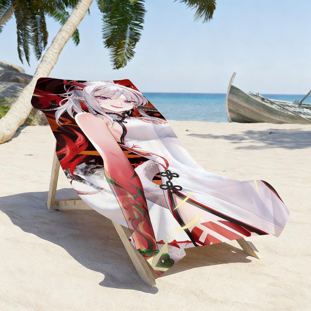 Nian Game Arknights Handtuch Sport Schnelltrocknend Reise Campingausrüstung Sanddicht Weich Leicht Großes Strandtuch