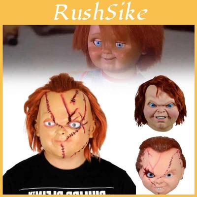 Childs Play Halloween Latex Mask With Blood Effect For Horror Party Cosplay