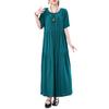 Abito lungo estivo da donna Tessuto morbido e confortevole Vestibilità lusinghiera Stile versatile per ogni occasione Lunghezza alla caviglia Tinta unita Lady