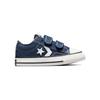 Converse Star Player 76 Canvas Comfortable Versatile Shock Absorption Low Top Walking Shoes Baby sneaker Navy-Blue A05221C