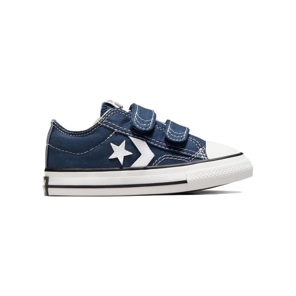 Converse Star Player 76 Canvas Comfortable Versatile Shock Absorption Low Top Walking Shoes Baby sneaker Navy-Blue A05221C