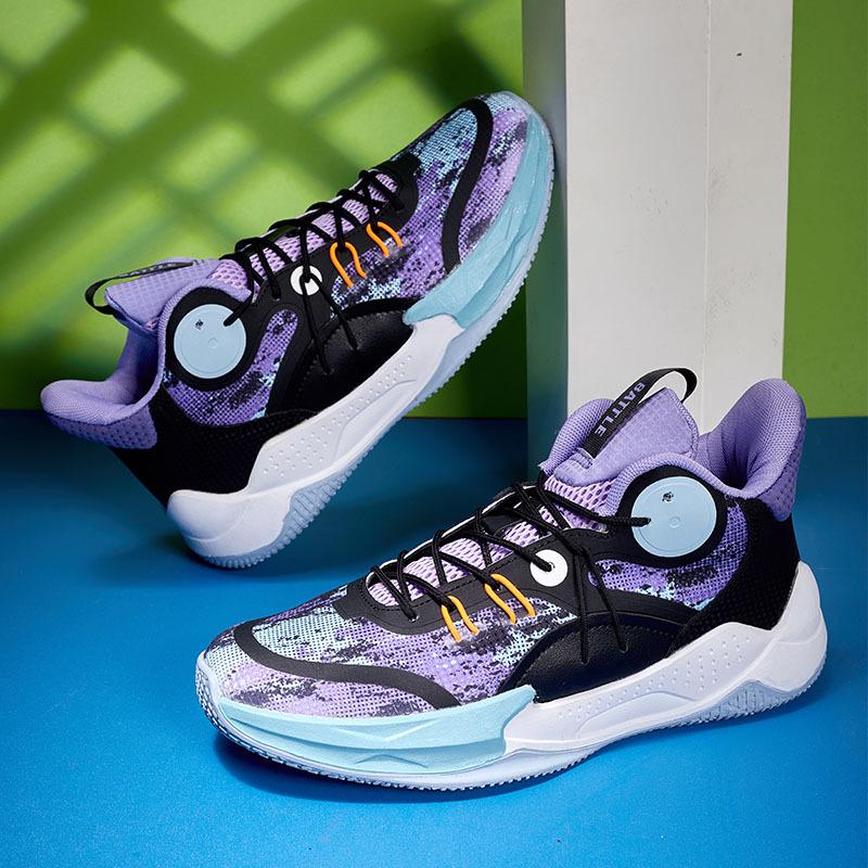 Herren Sommer Mesh Basketball Sneaker - Atmungsaktiv, Weiche Sohle, Rutschfeste Low-Top Laufschuhe