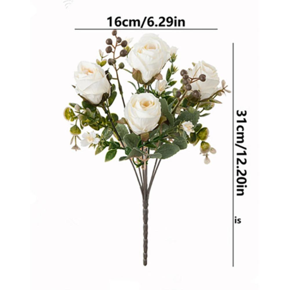 New DIY Silk Artificial Flower Rose Rose Artificial Simulated Bouquet Bridal Garden Bonsai Festival Decoration