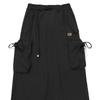 Ripstop Flexibler Raffung Rock Schwarz