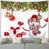 Christmas Cute Snowman Christmas Tree Tapestry Bedroom Living Room Home Christmas Decoration Tapestry
