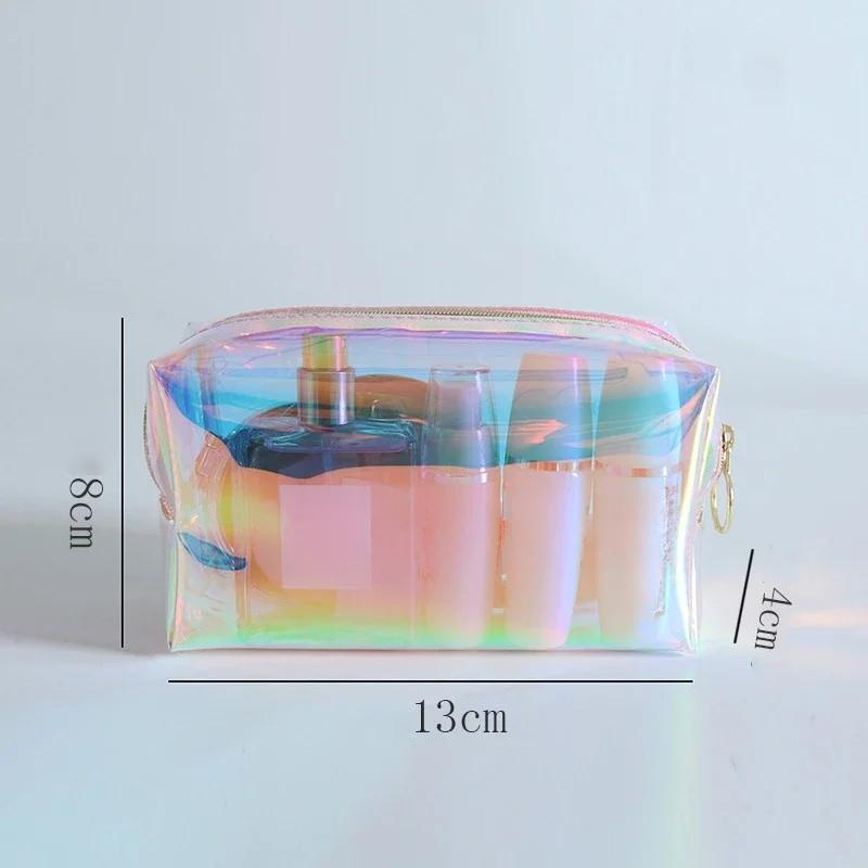 PVC Women Travel Transparent Storage Bag Toiletries Organize Waterproof Cosmetic Bag Portable Makeup Bag Female Wash Bag Handbag