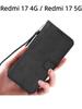For Redmi 17 4G / Redmi 17 5G Case Diamond Pattern Card Slot Soft Silicone External Leather Support Function Flip Cover Attraction Closure