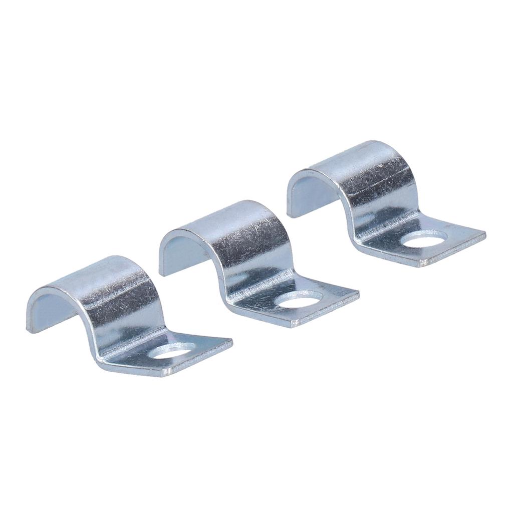 20 ST Enkelhåls Rörklämma Förzinkad Rostfri Stål Rörklämma för Gummiringar Stålrör