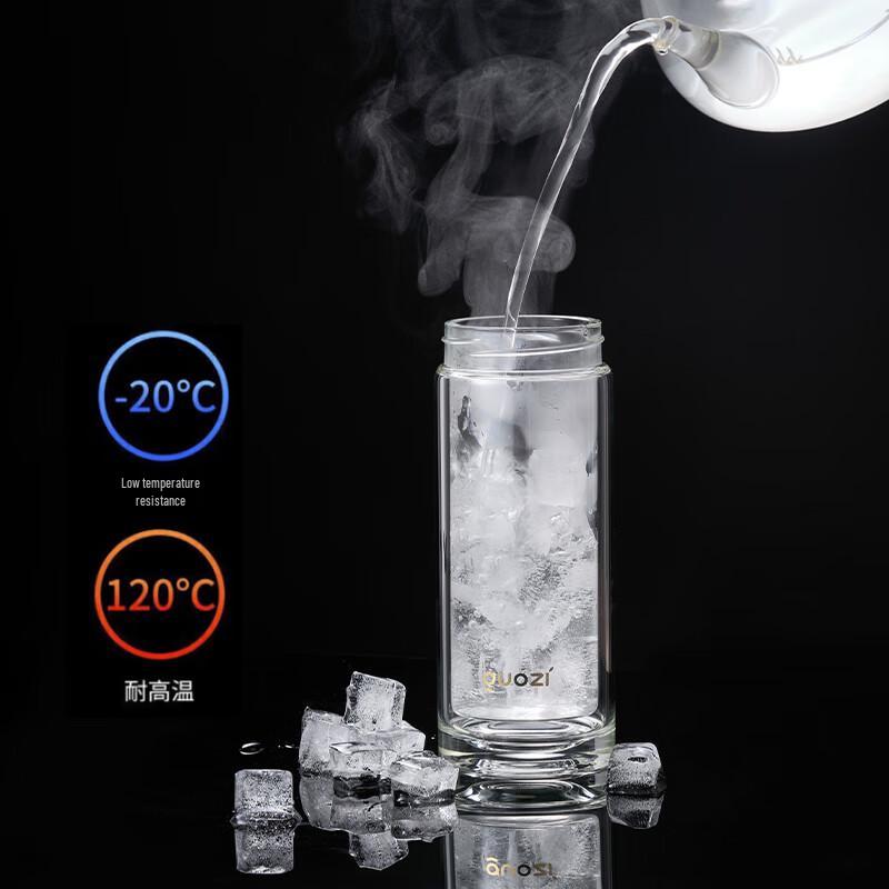 GUOZI One-Touch Tea Infuser Glass Bottle