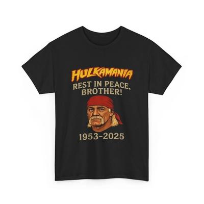 Hulk Hogan Memorial Shirt  Rest In Piece Brother 1953–2025 Hulkamania Unisex T-Shirt