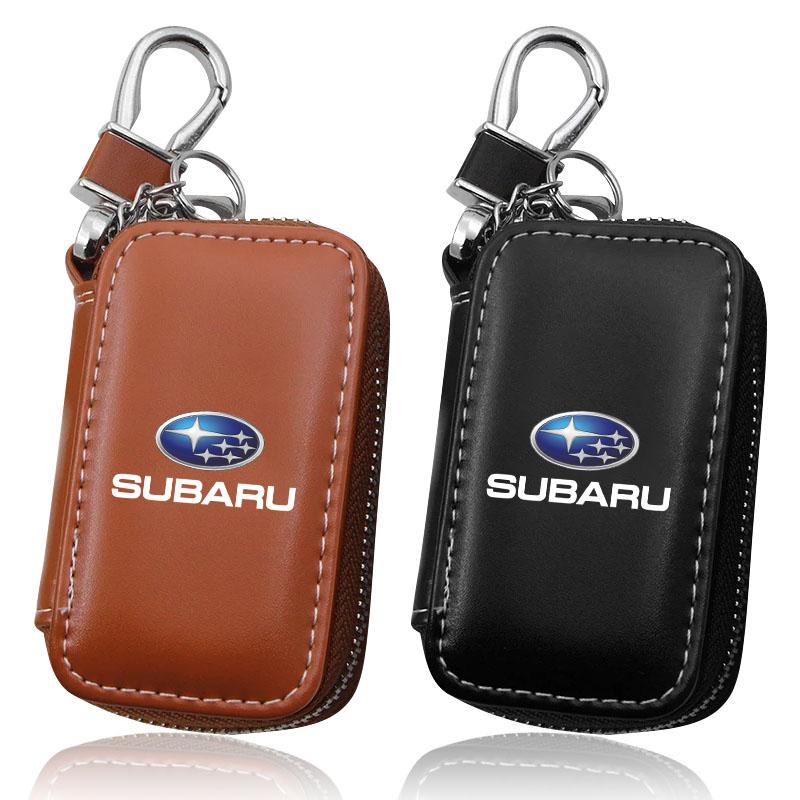 1 buc. Emblema din piele Etui cheie auto Breloc Fermoar Geantă etui chei Pentru Subaru STI BRZ Impreza Forester Legacy Outback Levorg Tribe