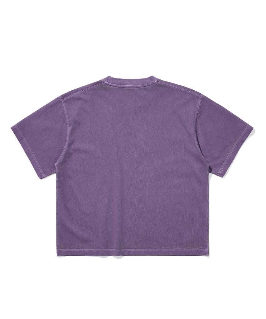 1993STUDIO 93 Spray Pigment Crop Fit T-Shirt_Purple