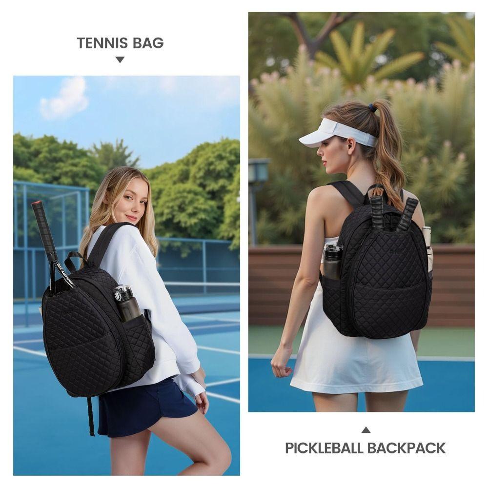 Large Capacity Tennis Bag Quilted Tennis Racket Bags New Sling Crossbody Backpack  Women Men