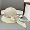 Export Day Single UV Protection Fine Grass Woven Straw Hat Women's Beach Sun Hat Sunshade Sunscreen Small Basin Hat Foldable
