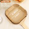50pcs Disposable Air Fryer Parchment Liners, 9 Inch (5-8QT), Oil-Absorbing for Fries/Chicken