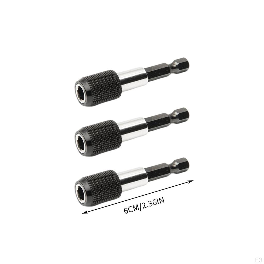 Bit Holder Extension Hexagon Rod Conversion Connect Metal Drill Adapter