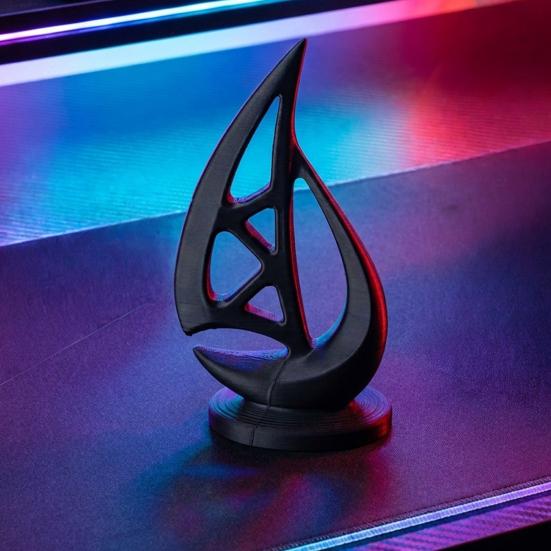 Mini 3D Printed Sailboat Figurine Nautical Coastal Boat Sculpture for Modern Home Office Mantel Bookshelf Decor