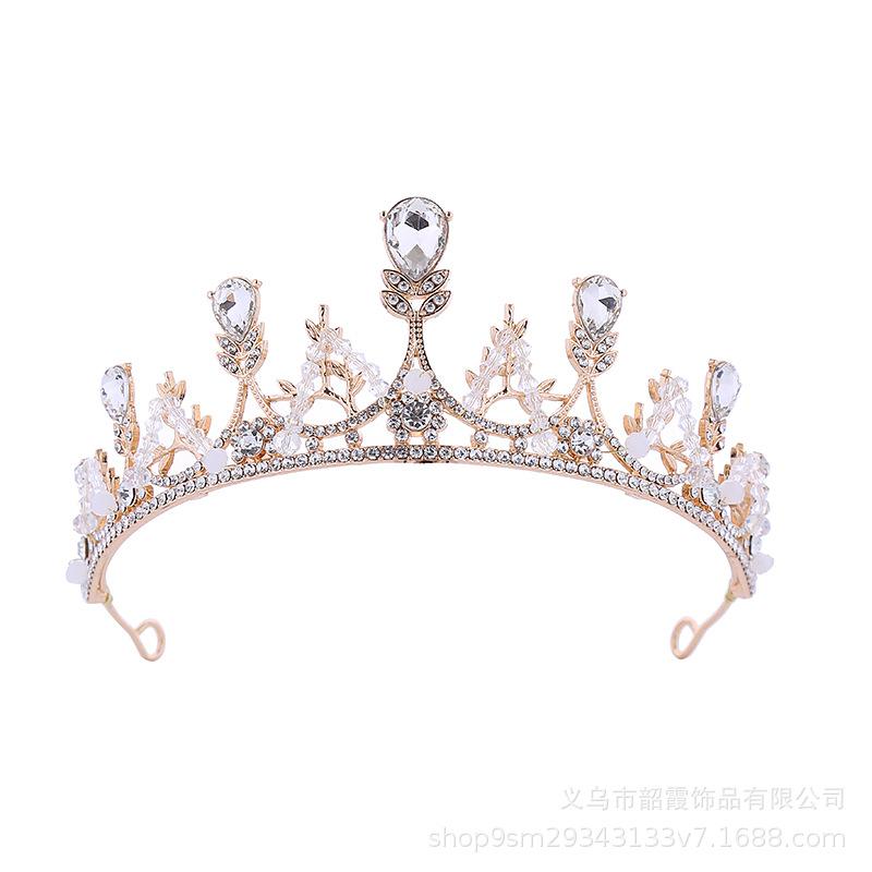 Braut Krone Kopfschmuck Koreanische Kristall Hochzeit Stirnband Fee 18 Jahre alt Geburtstag Krone Hochzeitskleid Zubehör