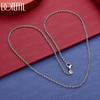 925 Sterling Silver 18-inch O-Chain Fashion Necklace Wedding Jewelry