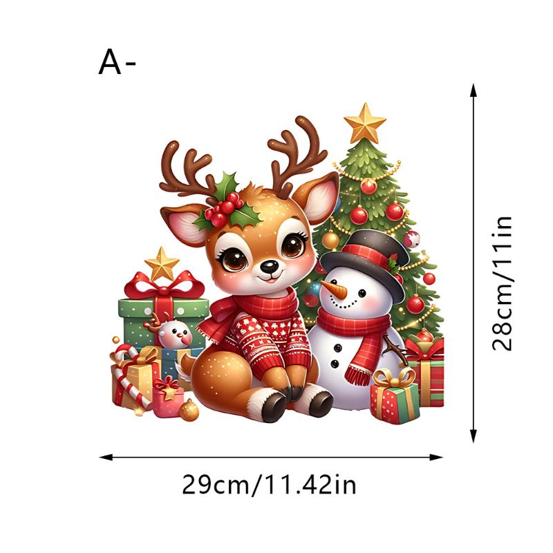 1 szt. Naklejka na ścianę z Mikołajem przebijającym ścianę, kreatywna naklejka na toaletę, dekoracja świąteczna, odpowiednia do łazienki i sypialni, dekoracja samoprzylepna