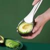 1pc 2-In-1 Avocado Slicer: Effortlessly Peel, Core, and Slice Hass Avocados with Stainless Steel Construction, Outdoor Kitchenware, Essential Tools