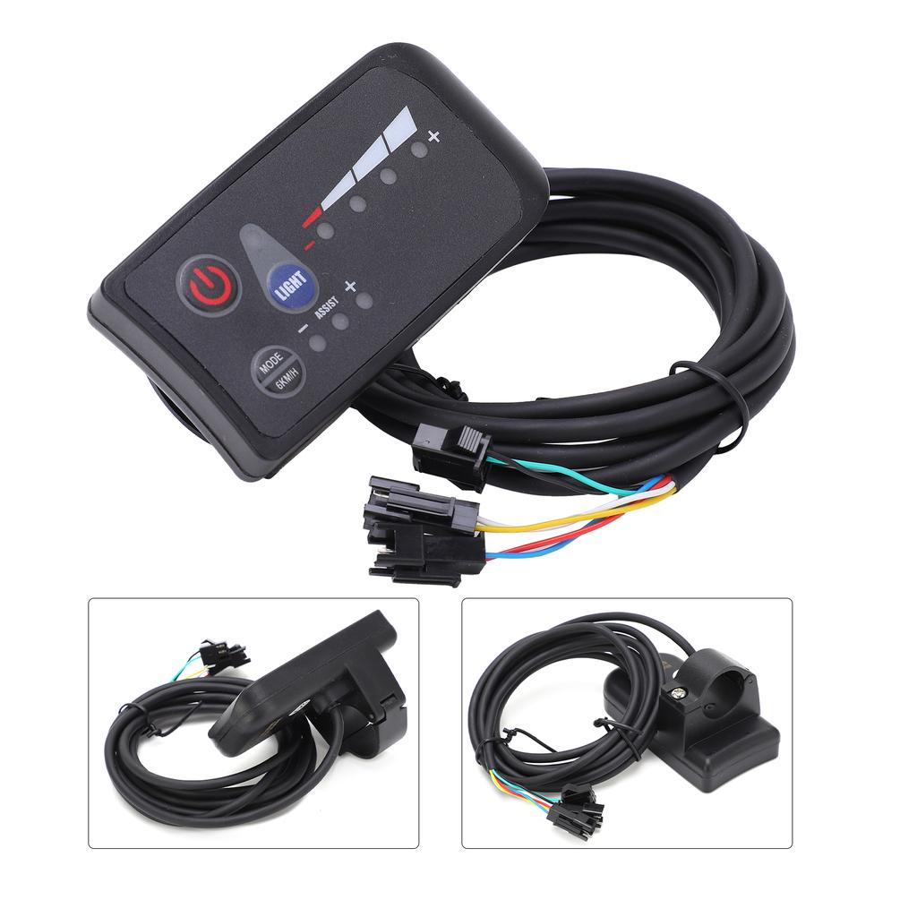 24V Electric Bike Control Panel LED Power Display 810 Instrument LCD for Electric Bike Motor Speed Control