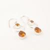 Natural Citrine Gemstone 925 Sterling Silver Jewelry Handmade Hook Earrings 2.0" EE-140-16