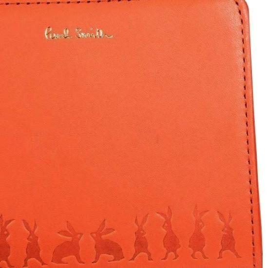 Paul Smith Genuine Leather Bunny Embossed Leather Bifold Wallet Orange [Paul Smith]